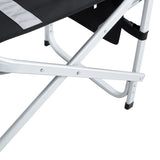1-piece Padded Folding Outdoor Chair with Side Table and Storage Pockets,Lightweight Oversized W24172215