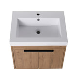 24 Inch Bathroom Vanity With Top,Resin Basin,Soft Closing Doors W99990331