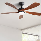 ZNTS 52 Inch Indoor Ceiling Fan With 3 Color Dimmable 5 ABS Blades Remote Control Reversible DC Motor W882P146311