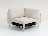 Modular Sectional Sofa Corner Seat,Middle Seat Module Couch,Beige W3098P257005
