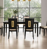 Espresso Set of 2pc Dining Chairs Contemporary Style Wooden Comfort Dining Room Kitchen B011P311023