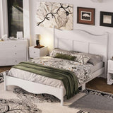 Queen Size Elegant Design Wood Platform Bed Frame,Retro Style Platform Bed with Wooden Slat N733P199703K