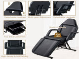 Massage Salon Tattoo Chair with Two Trays Esthetician Bed with Hydraulic Stool, Multi-Purpose 91317192