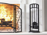 Arched 4 Piece Steel Fireplace Toolset 95614473