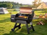 8-in-1 Wood Pellet Grill Smoker, 575 Sq In Cook Area Electric BBQ Grill & Smoker with LCD Screen 72740620