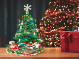 Christmas Tree Building Toy - 701 Pcs with 24-Day Countdown Calendar, 30 LED Warm Lights 52611738