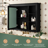 35'' x 27.5'' Medicine Cabinet, Wall Mounted Bathroom Storage Cabinet, Modern Bathroom Wall Cabinet N710P236930B