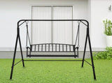 118*46*47cm Iron Art With Iron Chain Vertical Bar Backrest 200kg Iron Swing BlackSwing frames not 19772343