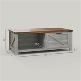 ZNTS Coffee Table with Storage （Prohibited by WalMart） 43826204