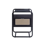 ZNTS Metal Frame Accent Table in Black Finish B016P257184