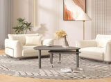 360 degree Rotatable modern Coffee Table for Living Room, solid wood legs with simply assemble W2899P372757