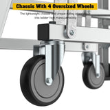 5 Step 375lbs Aluminum Rolling Platform Ladder W2529P251558