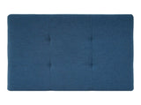 Navy Blue Tufted Ottoman, Fabric Upholstered Footrest with Wood Legs, 28.86"L Indoor Ottoman for N779P445624N