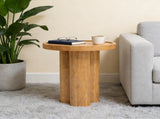 Round Solid Wood End Table,Natural N768P399823N