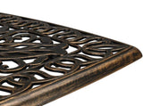 21.3inch Square Garden Cast Aluminum Table Bronze 03214144