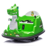 12V Kids Ride On Bumper Car W/Parents Control,Dinosaur Shape & Element Design,2WD,Spray With W1578P268994
