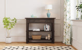 ZNTS TREXM Retro Console Table with Drawer and Two Sturdy Shelves for Entryway, Living Room N715P195561P