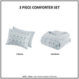Full/Queen Clip Jacquard Comforter Set B035P203265