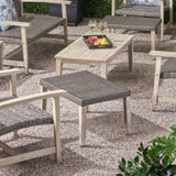 HAMPTON WOOD WICKER OTTOMAN 60398.00LMBLK