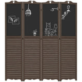 ZNTS Wooden Room Divider/Privacy Screen （Prohibited by WalMart） 70594278