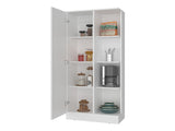 Rentz Multi-Storage Cabinet with Storage Compartments, and Versatile Organization, White B097P474301