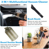 ZNTS 120W 9000PA Cordless Handheld Vacuum Cleaner w/ Searchlight Portable Rechargeable Car Auto Home 05372127