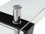 Arc Shaped Two Tiers Tempered Glass Coffee Table 58251189