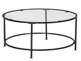 2 Layers 5mm Thick Tempered Glass Countertops Round Wrought Iron 78826240