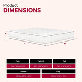 Premium 9 in. Medium Pocket Bed in a Box Spring Mattress - Twin Size, White B011P202582