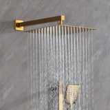 Shower System with Shower Head, Hand Shower, Slide Bar, Bodysprays, Shower Arm, Hose, Valve Trim, W2287141342