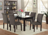 ZNTS Transitional Blue Grey Polyfiber Chairs Dining Seating Set of 2 Dining chairs Plywood Birch Dining HSESF00F1543