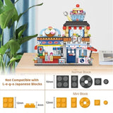 ZNTS 4 PACK Brick Building Set for Kids, 2969 PCS Building Blocks Kit Japanese Street Building Toy Set 84974986