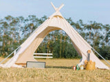 Outdoor Indian Pyramid Tent 3-4 Person Camping Tent with 300D Oxford Fabric Waterproof Luxury 50009114