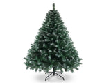 6 FT Artificia Christmas Tree, 812 Branches Light Green & White PVC Tree with Iron Frame Base, Easy 08851736