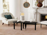 Contemporary rotatable cocktail table solid rubber wood legs, 360 degree rotating coffee table W2899P372752