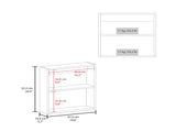 Medicine Cabinet 20.5" H, with 2 Shelves, 1 Door, and 1 Mirror, White B097P250869