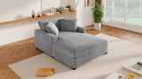 Mirod 53.5''*70.9'' Oversized Chaise, Lounge Chair - Classic Design, Soft Fabric, Easy Assembly, N760P196662E
