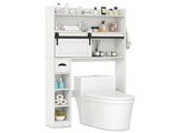 Toilet Storage Cabinet White 14408836
