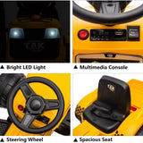 ZNTS 12V Kids Ride on Tractor Electric Excavator Battery Powered Motorized Car for Kids Ages 3-6, with , W1811P154759