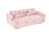 55.51 inch versatile foldable sofa bed in 3 lengths, modern sofa sofa sofa velvet pull-out bed, W2353P263923