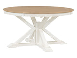 Retro Functional Extendable Dining Table with a 12" Leaf for Dining Room and Living Room 64554681