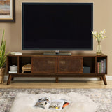 67.9 Inch Mid Century Modern Rattan TV Stand TVs up to 75", Entertainment Cabinet, Media Console W1801P303390