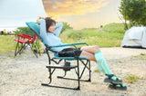 Camping Directors Chair, Heavy Duty,Oversized Portable Folding Chair with Side Table, Pocket for W640P224442