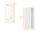 Greenville 2-Door 6-Shelf Tall Storage Cabinet White B062103270