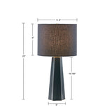 ZNTS Geometric Ceramic Table Lamp B03599399