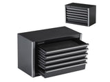 Portable Metal Tool Box, 8.6-inch, Compact Metal Tool Chest with 5 Drawers, Durable Steel 12574989