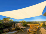 16'X16' Cream HDPE sunshade sail 03829201