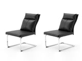 Dining chair set modern leather imitation soft cushion dining chair, with soft cushion 58099571