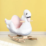 Rocking chair with music, white and pink 47583165