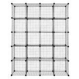 ZNTS 20-Cube Organizer Cube Storage Storage Shelves Wire Cube Storage Origami Shelves Metal Grid 30244313